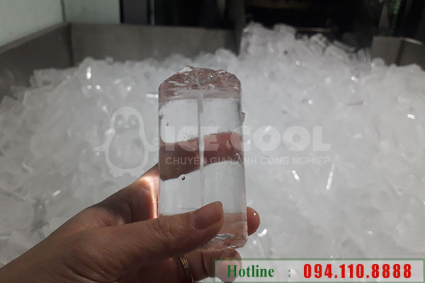 Thành phẩm đá viên tinh khiết từ máy làm đá viên ICE COOL