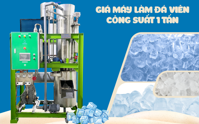 Giá máy làm đá viên công suất 1 tấn