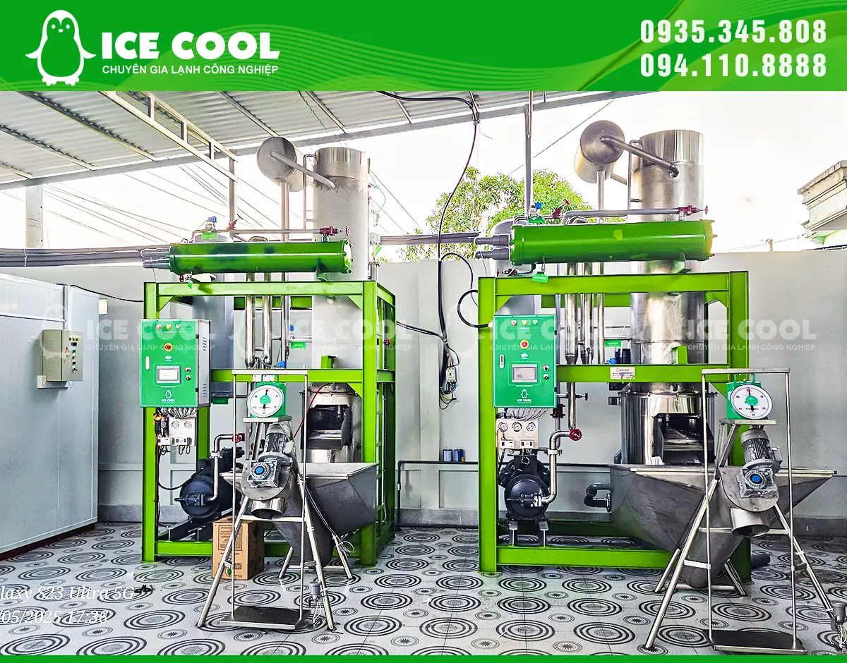Bàn giao 2 máy đá viên ICE COOL tại Trà Vinh - Kịp thời đáp ứng nhu cầu mùa cao điểm