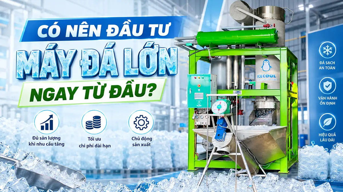 Có nên đầu tư máy đá lớn ngay từ đầu? Tiêu chí để chọn đúng